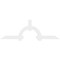 Ekena Millwork Ericson Architectural Grade PVC Gable Bracket, 108"W x 36"H x 2"D x 6"F, 8/12 Pitch GBP108X36X0206ERI00 - alternate 4